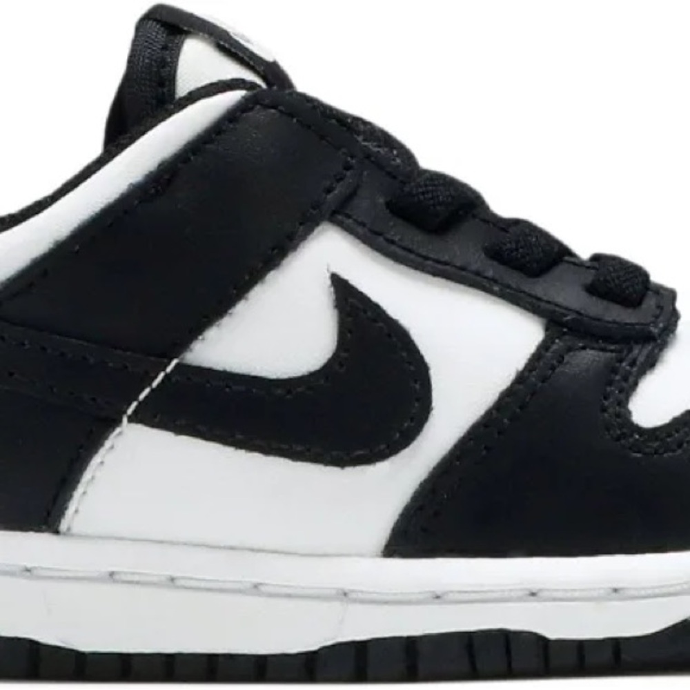 NWT Nike Dunk Low (TDE) Toddler’s Shoe - White/Black/White - 4C (CW1589-100)